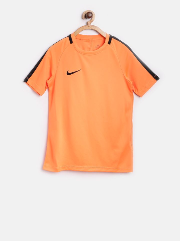 Buy Nike Kids Orange Dry ACDMY SS T Shirt Tshirts for Unisex