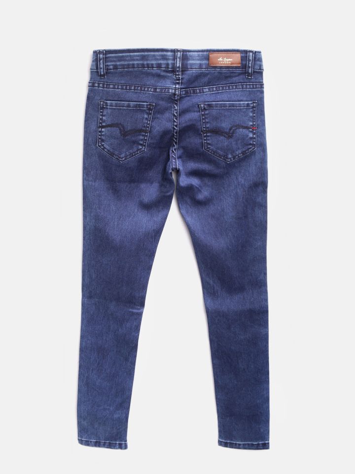 Buy Lee Cooper Girls Blue Pearl Skinny Fit Mid Rise Clean Look