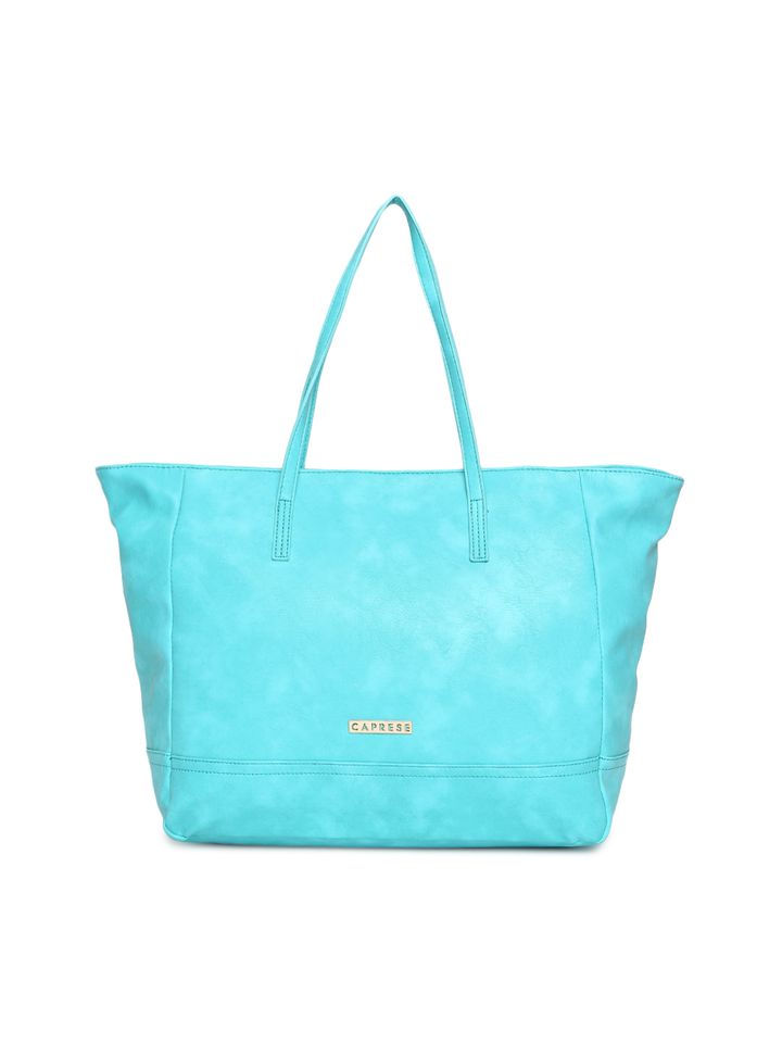 caprese blue solid shoulder bag