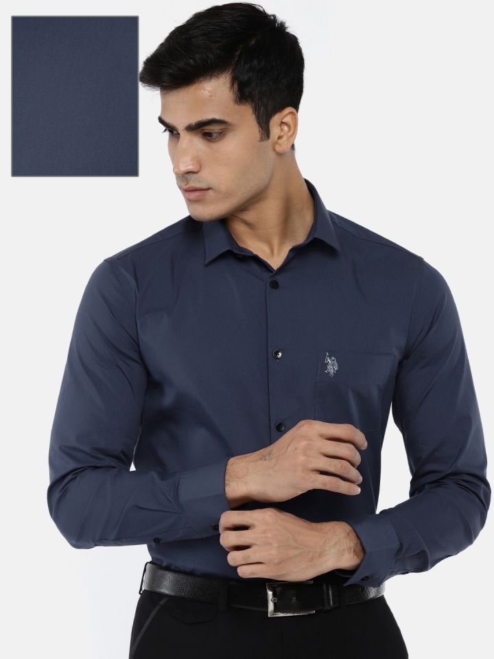 us polo navy blue shirt
