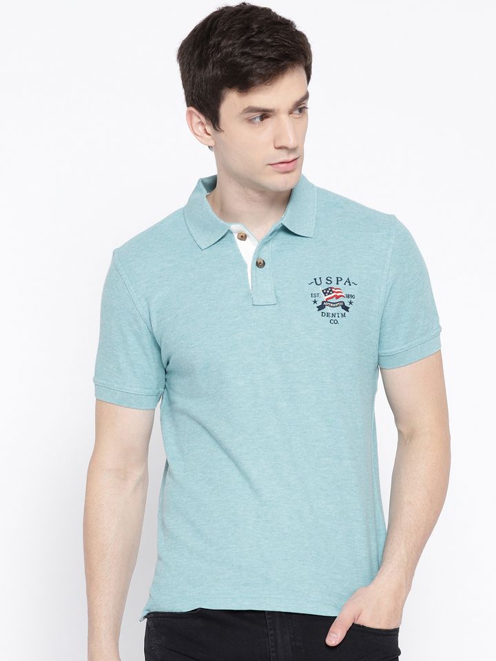denim polo men