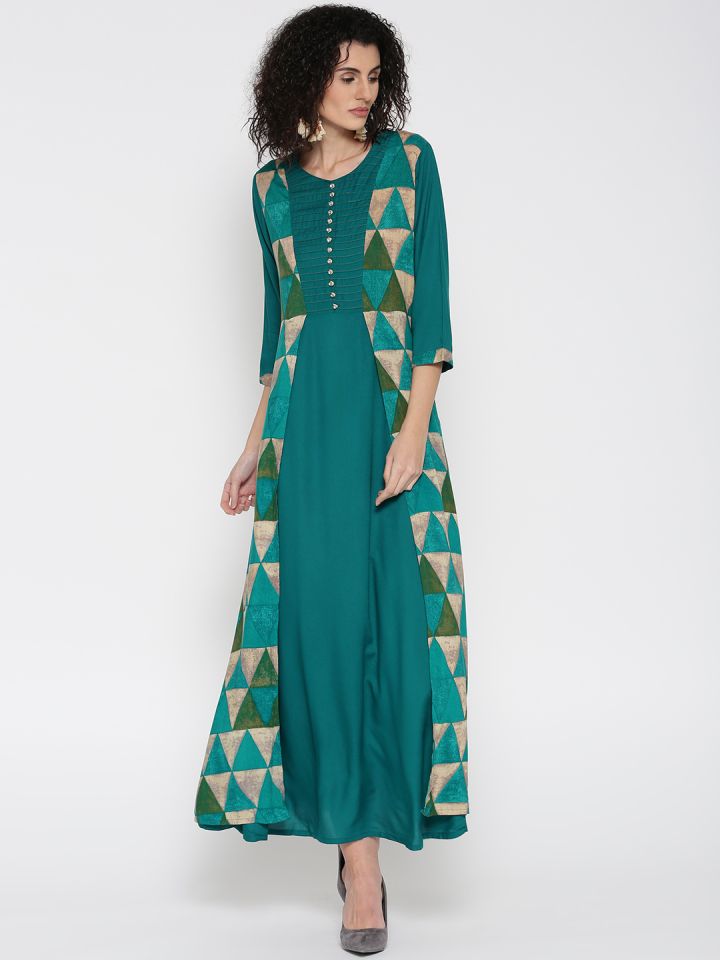 Shree maxi on sale dress myntra