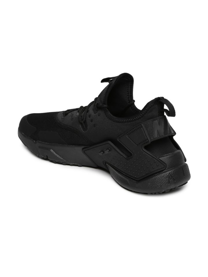 Buy Nike Men Black Solid Textile AIR HUARACHE DRIFT Mid Top