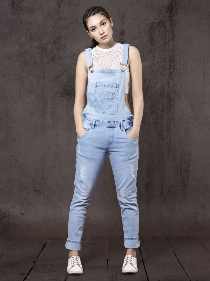 Distressed best sale dungarees womens