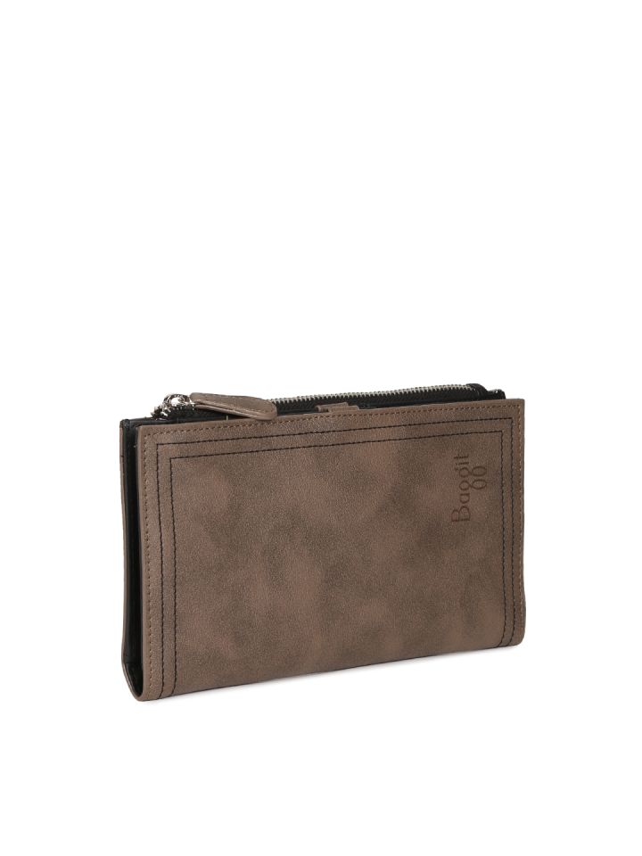 Buy Baggit Women Brown Solid Two Fold Wallet Wallets for Women
