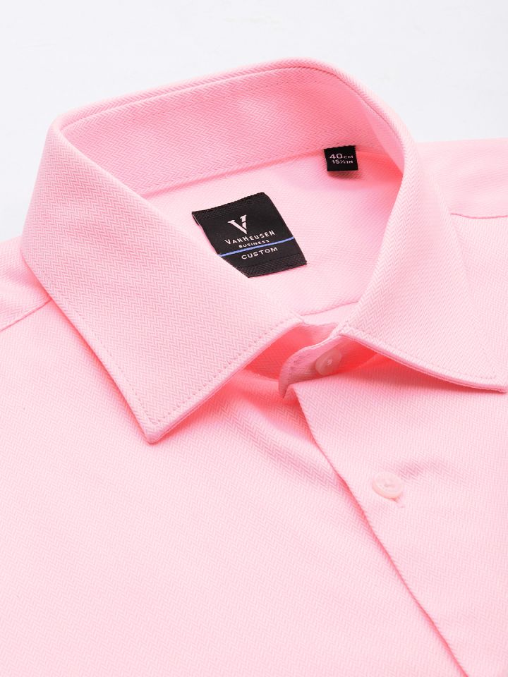 Van heusen pink dress shirt sales