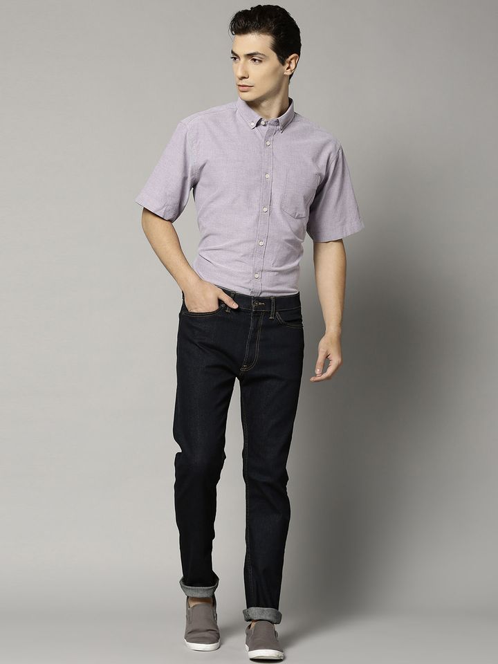 Spencer Men Navy Tapered Fit Low Rise 