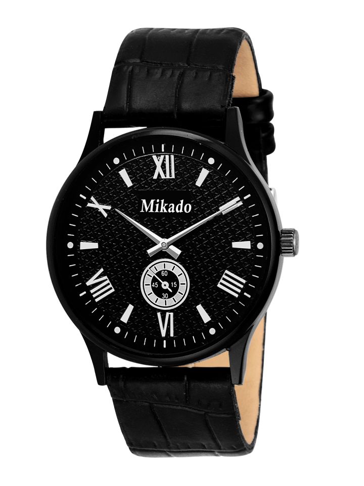 Buy Mikado Men Black Analogue Watch Watches for Men 2370702 Myntra