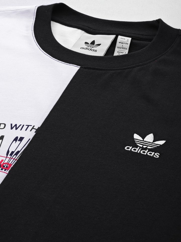 Half nike half store adidas shirt