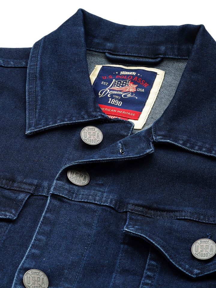 Buy U S Polo Assn Denim Co Solid Spread Collar Denim Jacket