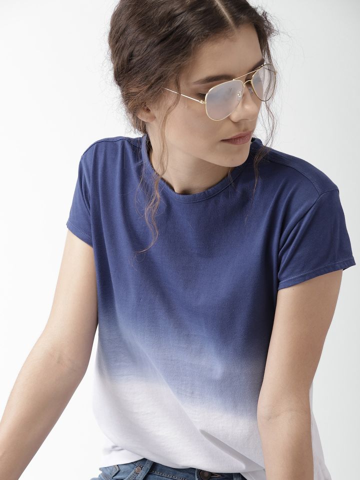 Blue ombre shirt womens sales