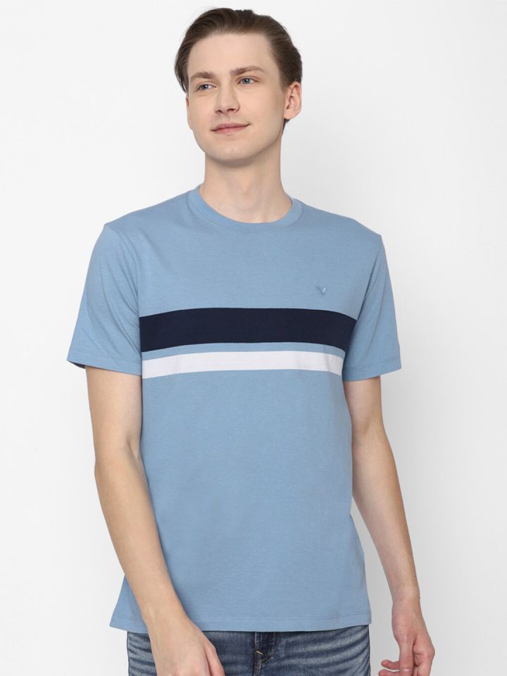 Buy AMERICAN EAGLE OUTFITTERS Striped Pure Cotton T Shirt