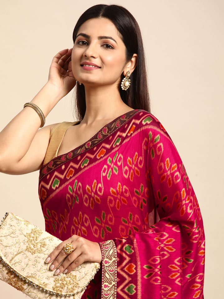 Chiffon saree sales online myntra