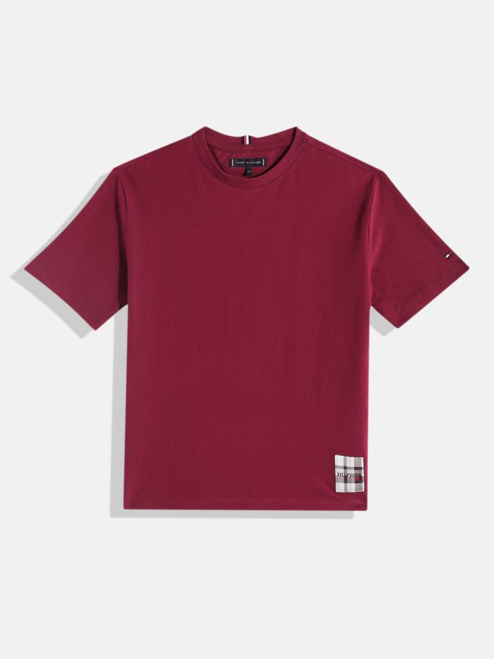 Tommy hilfiger solid t on sale shirts