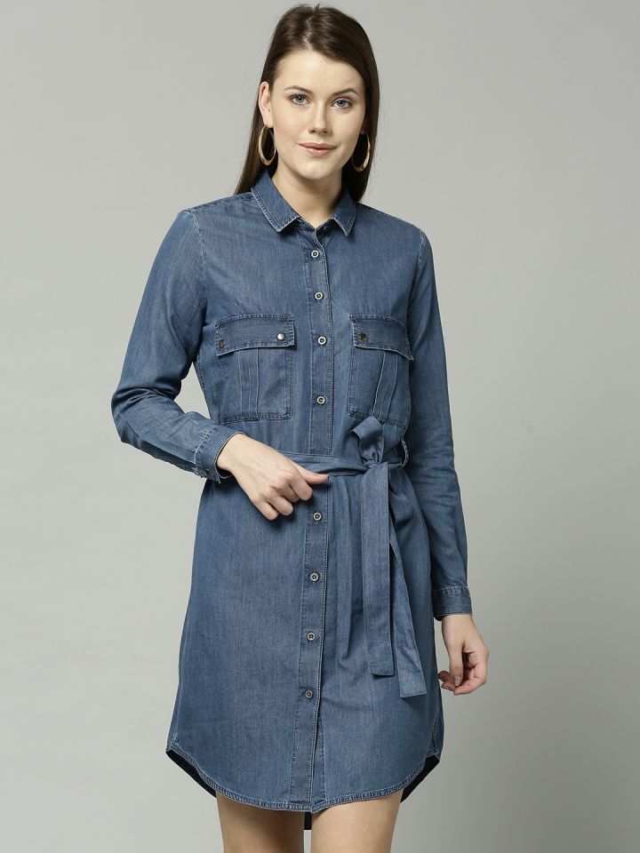 Marks and spencer denim dress store
