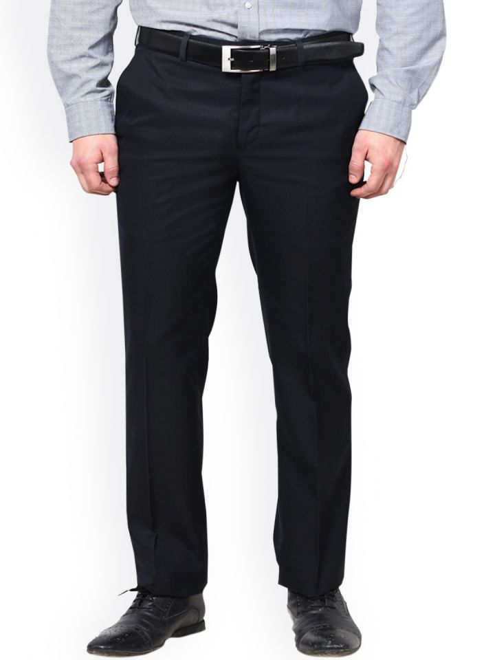Buy Hangup Men Black  Black Formal Trousers  Trousers for Men 7271326   Myntra