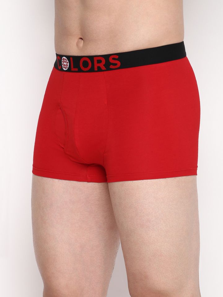 Buy Rupa Solid Trunks - Red Online at Low Prices in India 
