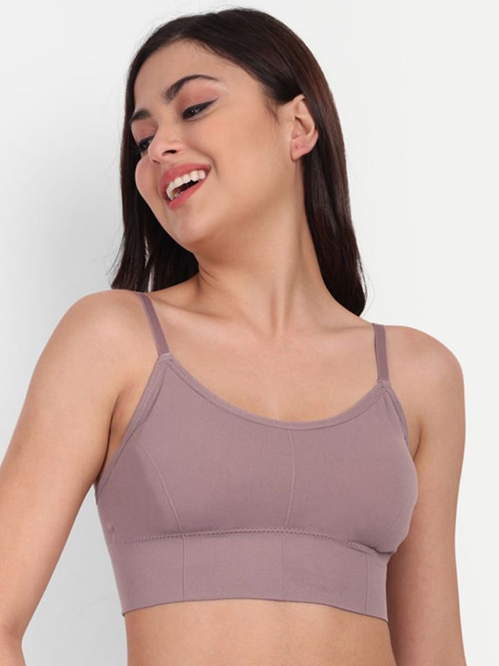 TOM & GEE Pack Of 3 Full Coverage Seamless Camisole Bra With All Day Comfort