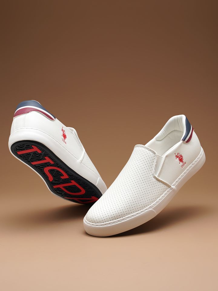 Buy U.S. Polo Assn. Men Textured Slip On Sneakers Casual Shoes