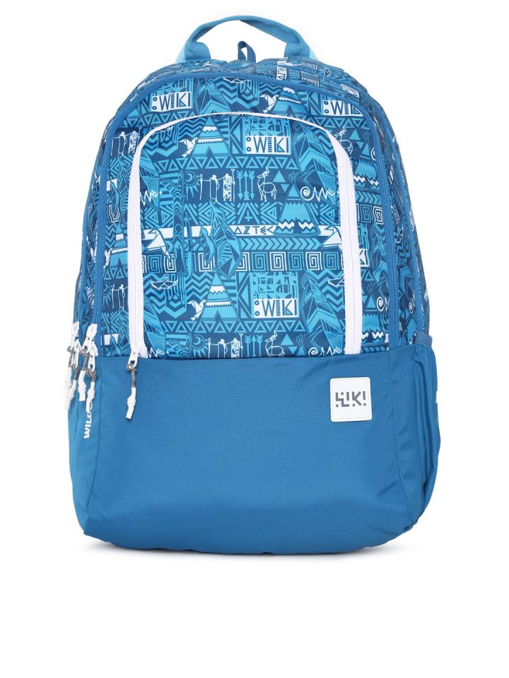 Wildcraft blue graphic backpack store