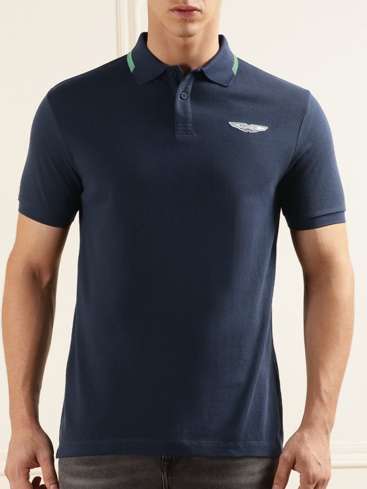 Buy HACKETT LONDON Polo Collar Cotton T Shirt Tshirts for Men