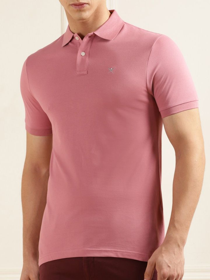 Buy HACKETT LONDON Cotton Polo Collar Slim Fit T Shirt Tshirts