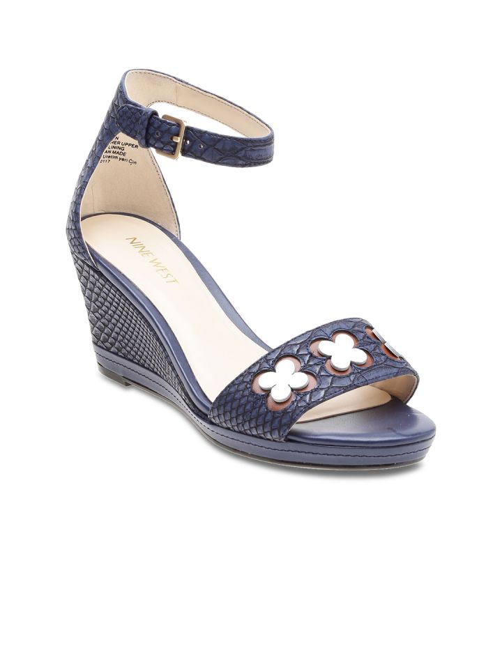 Nine west navy blue sandals 2025