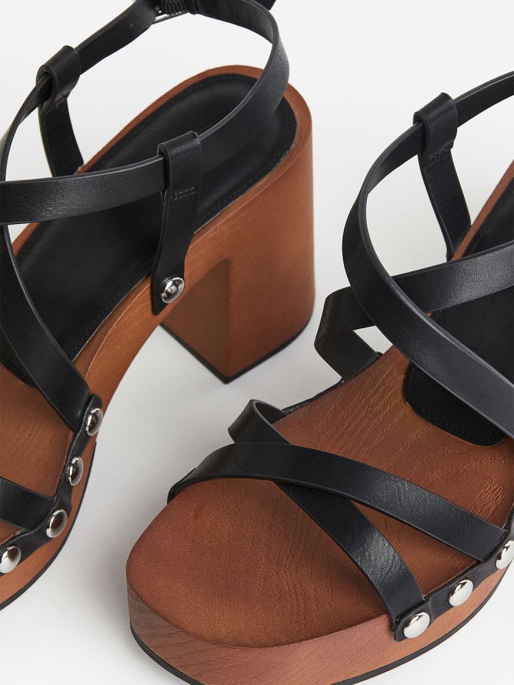 Buy H M Block Heeled Sandals Heels for Women 23806288 Myntra