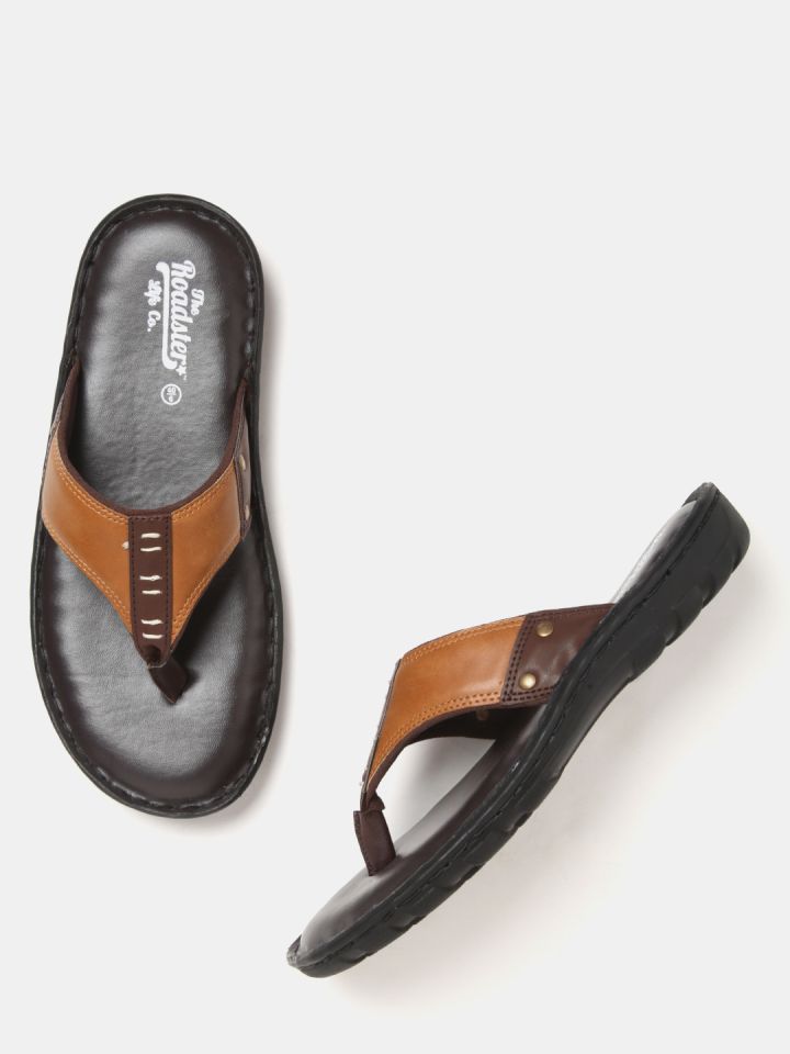Buy Roadster Men Brown Comfort Sandals Sandals for Men 2380819