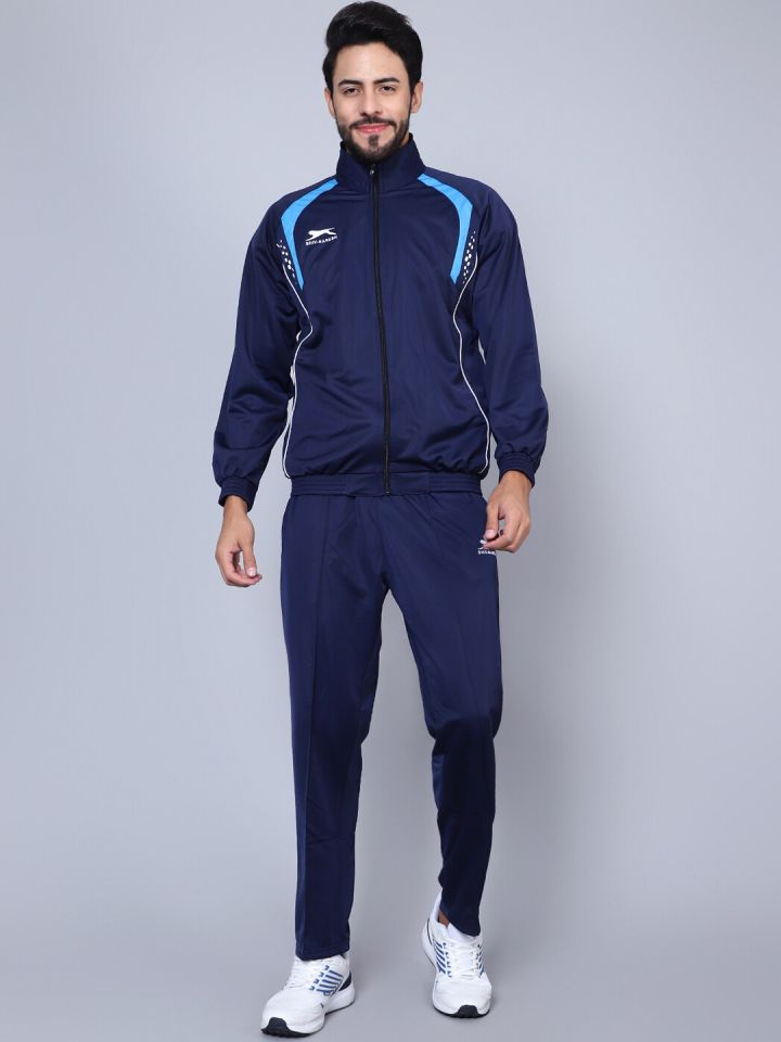 Buy Shiv Naresh Mock Collar Jacket With Track Pants Tracksuits
