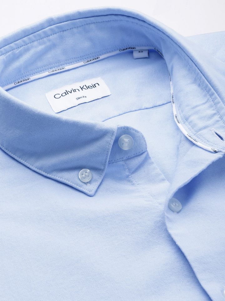 Buy Calvin Klein Jeans Pure Cotton Slim Fit Smart Casual Shirt