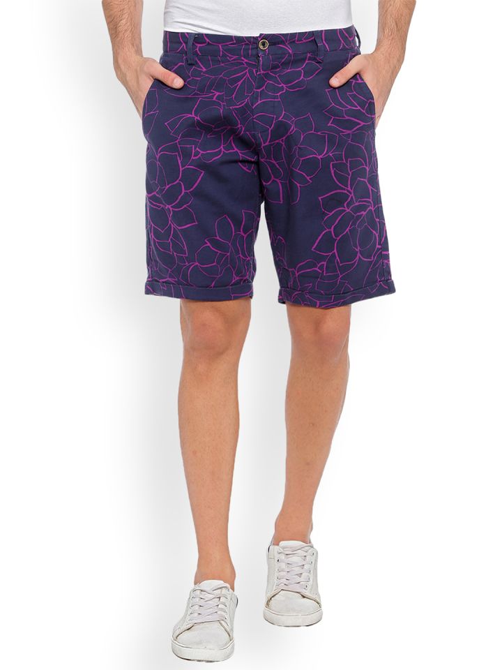 purple chino shorts