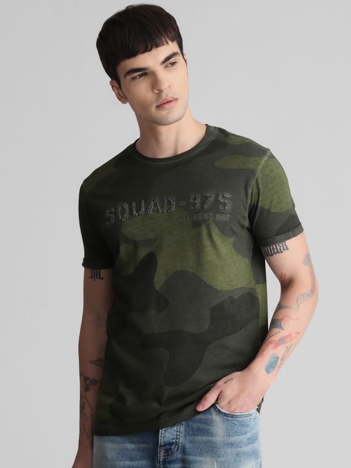 Camouflage t shop shirt myntra