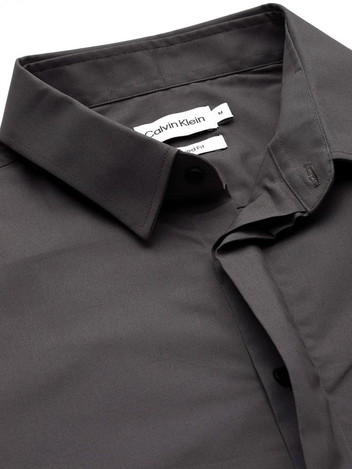 Camisa calvin on sale klein slim fit