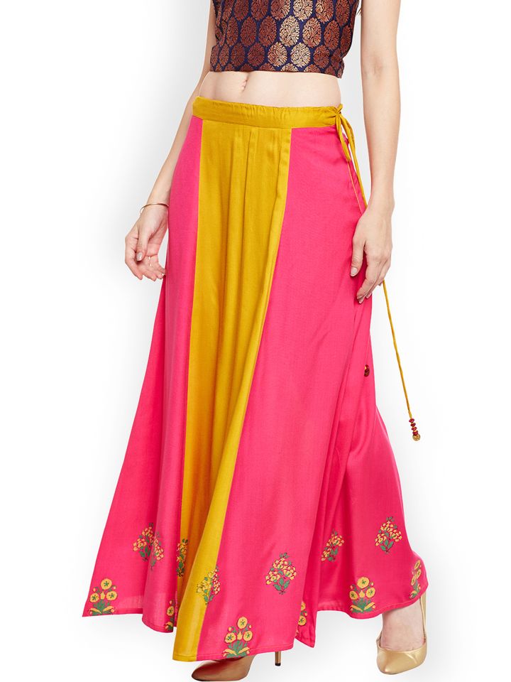 Crop top with skirt myntra Clearance