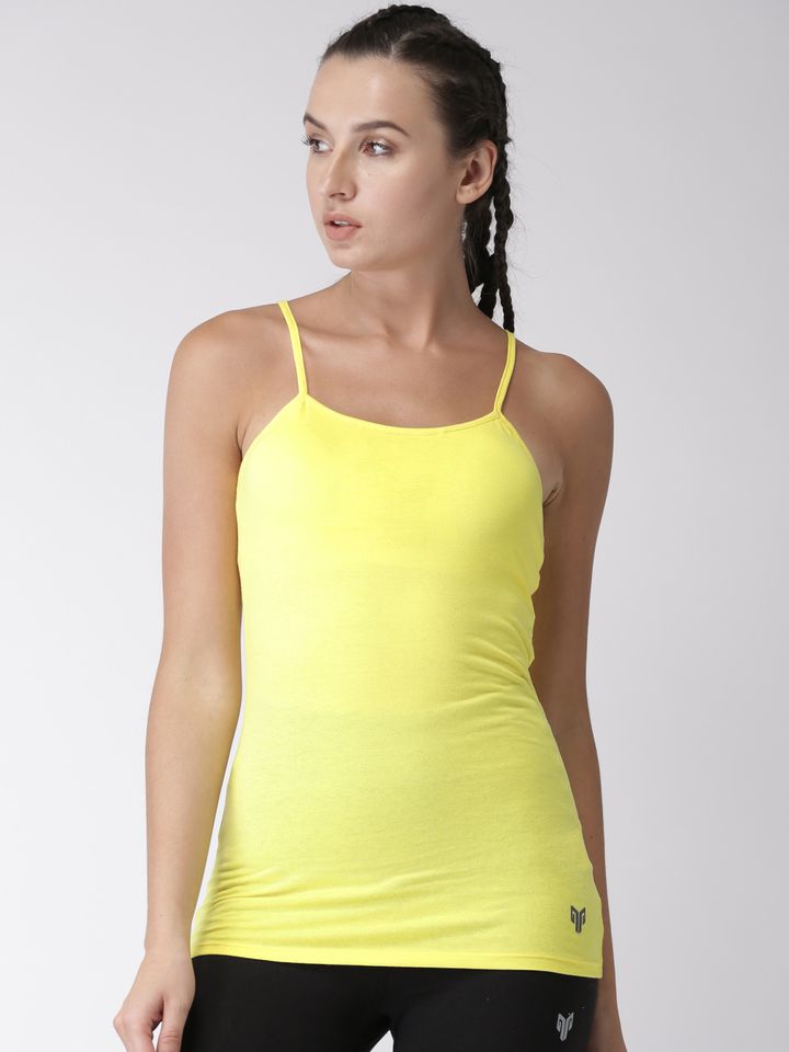 yellow yoga top