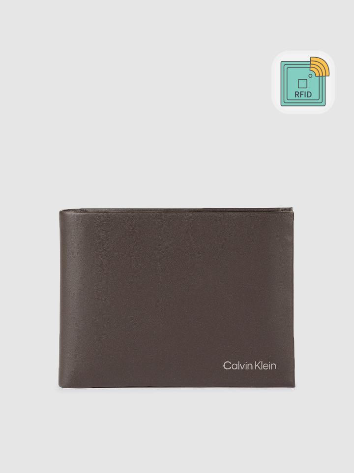 Calvin klein brown wallet outlet