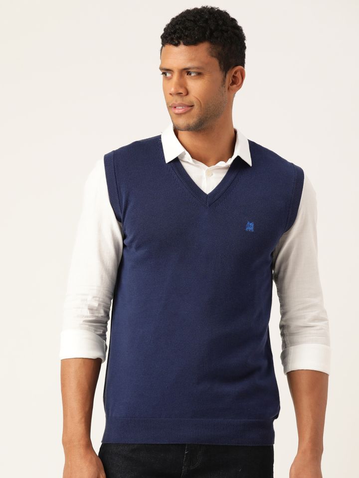 Polo v neck sweater vest clearance