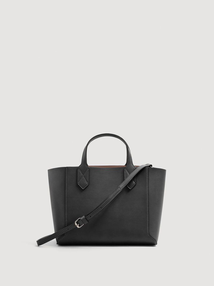 Mango saffiano mini shopper 2024 bag