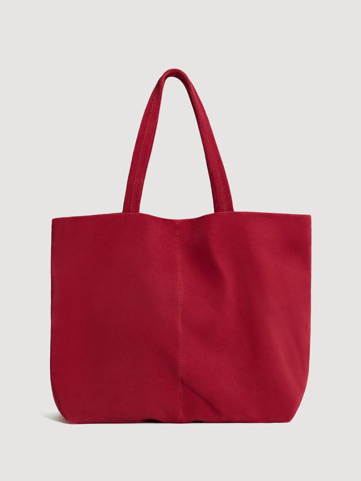 mango leather tote bag