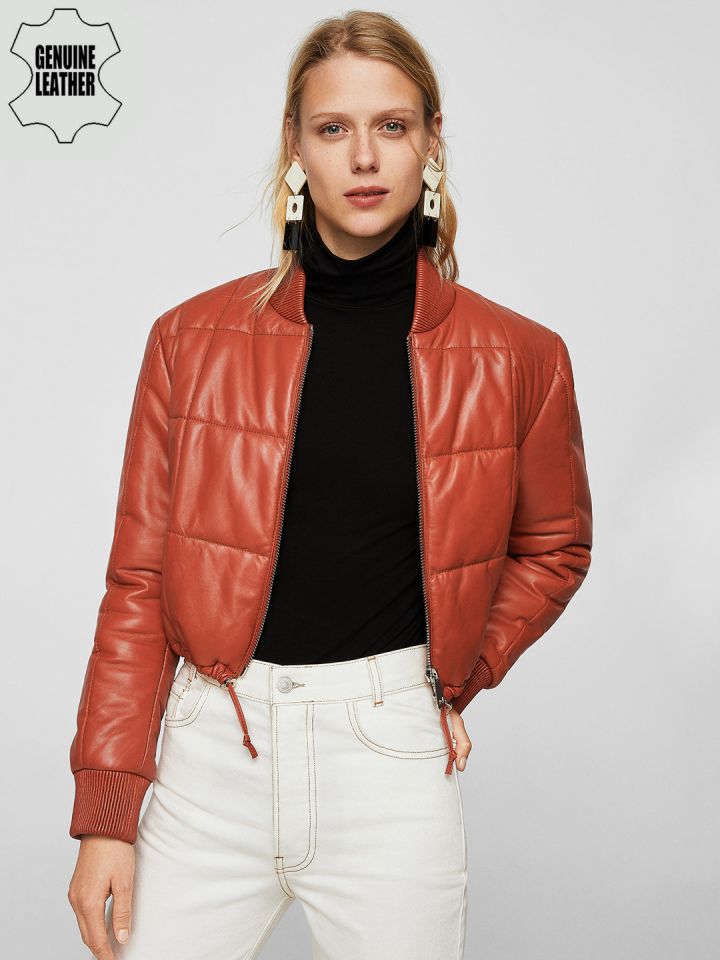 Rust moto jacket deals