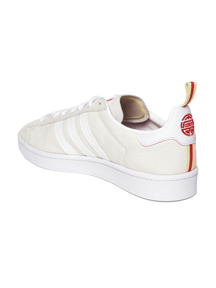 ADIDAS Originals Men Off White Campus CNY Leather Sneakers