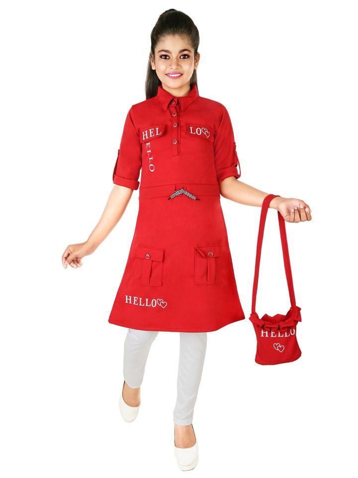 Buy CELEBRITY CLUB Girls Tunic With Leggings Clothing Set for