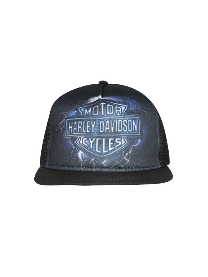Buy Harley Davidson Men Black Printed