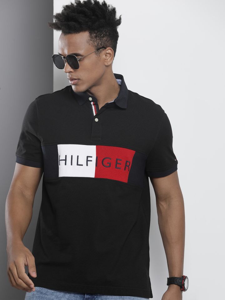 Tommy hilfiger t shirts collar deals