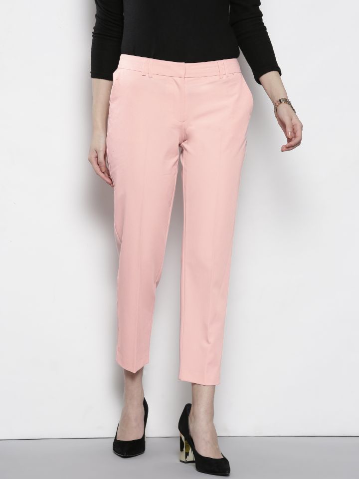coloured cropped trousers