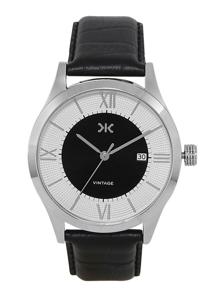 Killer Men Silver Toned Black Analogue Watch