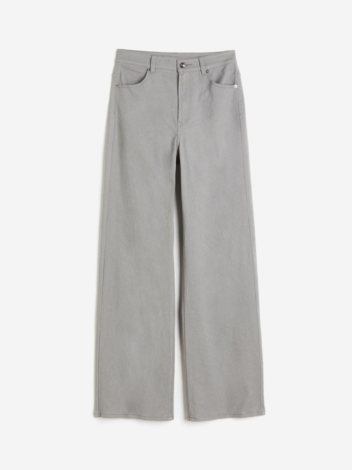 H&M - Twill cargo trousers - Beige Dusty Light