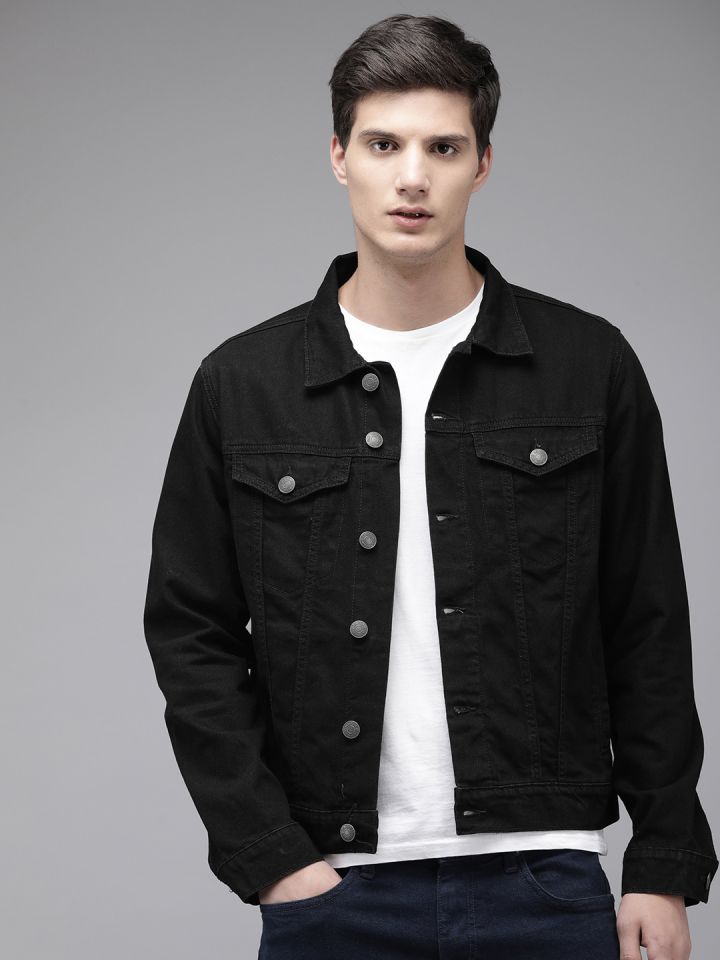 Polo black denim top jacket