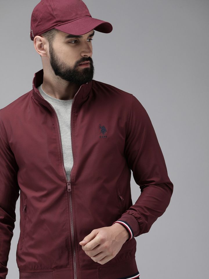 Us polo assn full store sleeve solid men's jacket
